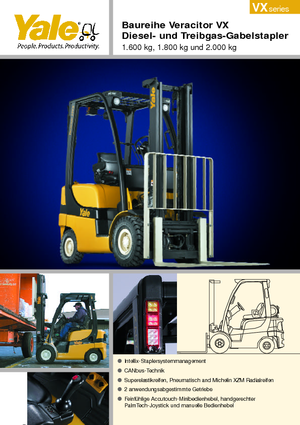 Chariots élevateurs frontaux diesel Yale GDP 20VX