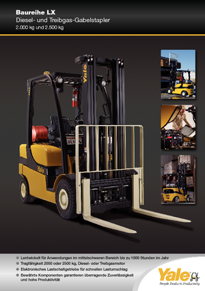 Chariots élevateurs frontaux diesel Yale GDP 20 LX