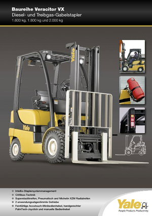 Chariots élevateurs frontaux diesel Yale GDP 20 SVX