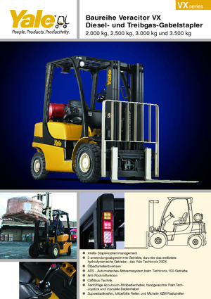 Chariots élevateurs frontaux diesel Yale GDP 25VX