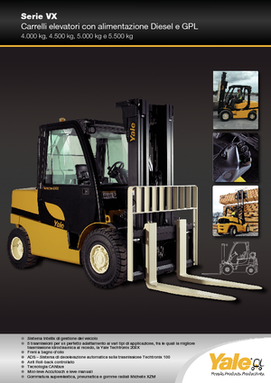 Chariots élevateurs frontaux diesel Yale GDP 50VX Value