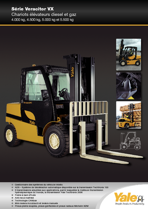 Chariots élevateurs frontaux diesel Yale GDP 50VX Value