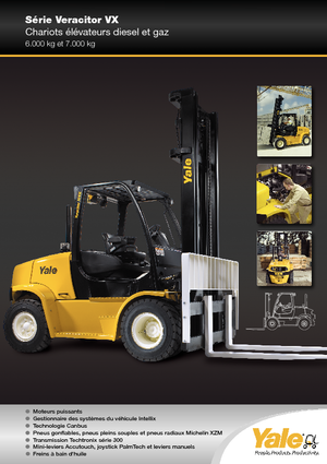 Chariots élevateurs frontaux diesel Yale GDP 70 VX