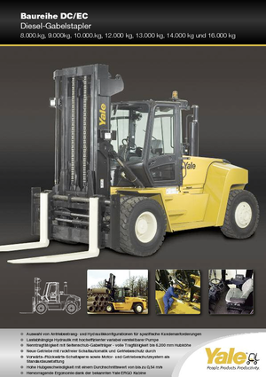 Chariots élevateurs frontaux diesel Yale GDP 80 DC