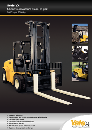 Chariots élevateurs frontaux diesel Yale GDP 80 DC