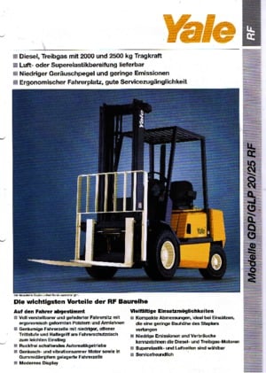 Chariots élevateurs frontaux diesel Yale GDP 25 RF