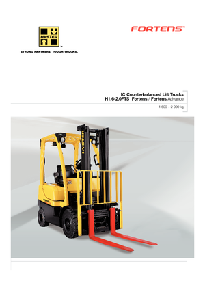 Chariots élevateurs frontaux diesel Hyster H1.6FT