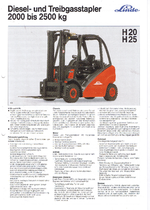 Chariots élévateurs diesel antidéflagrants Linde H 25 D