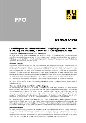 Chariots élevateurs frontaux diesel Hyster H 4.00 XMS - 6