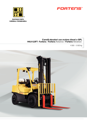 Chariots élevateurs frontaux diesel Hyster H5.0FT