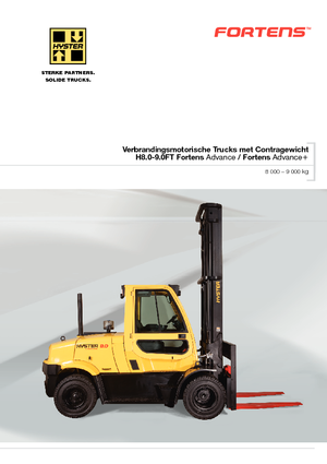 Chariots élevateurs frontaux diesel Hyster H8.0FT 6