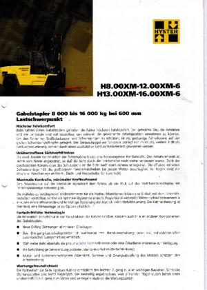 Chariots élevateurs frontaux diesel Hyster H 9.00 XM
