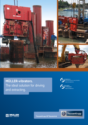 Dispositifs d’entrainement diesel hydraulique Müller MS-A 110 V