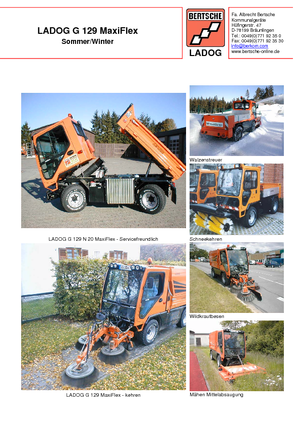 Véhicules communaux multi-usages à diesel diesel Bertsche Ladog G 129 N 20