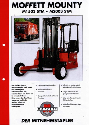 Chariots élévateurs  embarqués diesel Moffett M 1503 STM