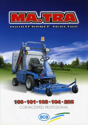 Véhicules communaux multi-usages à diesel diesel BCS MA.TRA 205