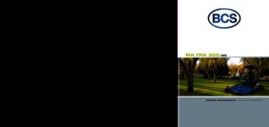 Véhicules communaux multi-usages à diesel diesel BCS MA.TRA 300