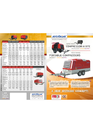Compresseurs d'air portable - Gasoil, Electrique, Essence Rotair MDVS 120 P 