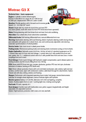 Véhicules communaux multi-usages à diesel diesel Reform Werke Metrac G 3 X