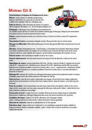 Véhicules communaux multi-usages à diesel diesel Reform Werke Metrac G 3 X