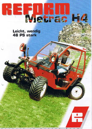 Véhicules communaux multi-usages à diesel diesel Reform Werke Metrac H 4