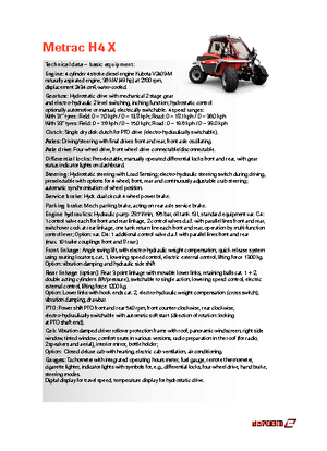 Véhicules communaux multi-usages à diesel diesel Reform Werke Metrac H 4 X