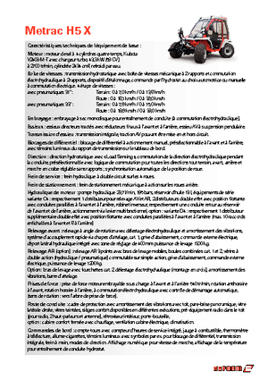 Véhicules communaux multi-usages à diesel diesel Reform Werke Metrac H 5 X