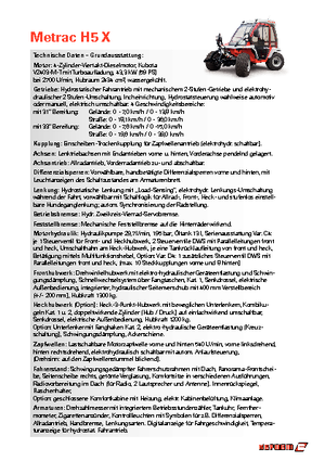 Véhicules communaux multi-usages à diesel diesel Reform Werke Metrac H 5 X