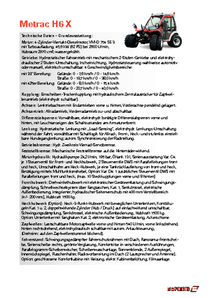 Véhicules communaux multi-usages à diesel diesel Reform Werke Metrac H 6 X