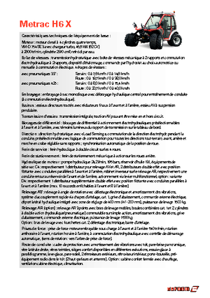 Véhicules communaux multi-usages à diesel diesel Reform Werke Metrac H 6 X