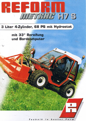 Véhicules communaux multi-usages à diesel diesel Reform Werke Metrac H 7 S