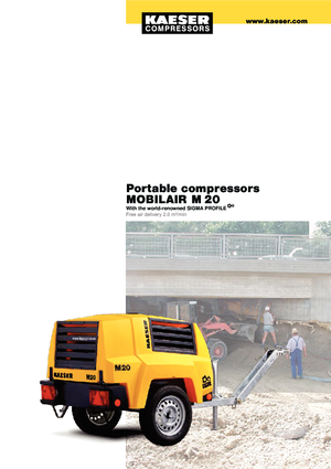 Compresseurs d'air portable - Gasoil, Electrique, Essence Kaeser Mobilair M 20 PE