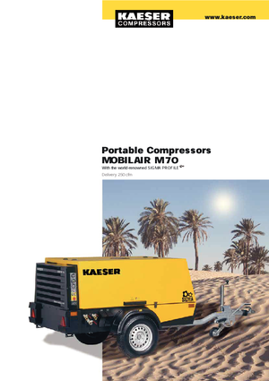Compresseurs d'air portable - Gasoil, Electrique, Essence Kaeser Mobilair M 70