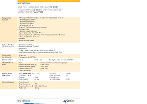 Groupes électrogènes à diesel GenSet MG 10/8 S-K