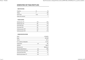 Groupes électrogènes à diesel PRAMAC Lifter P 9000