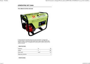 Groupes électrogènes à diesel PRAMAC Lifter X 3000
