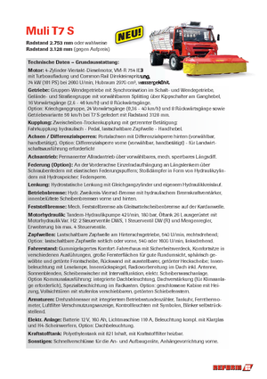 Véhicules communaux multi-usages à diesel diesel Reform Werke Muli T 7 S