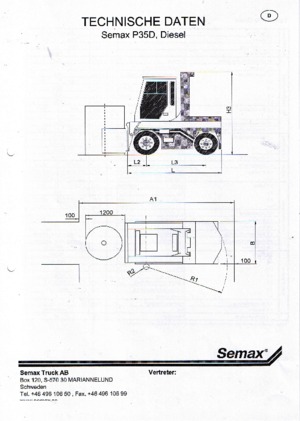 Chariot Élévateur Télescopique Semax P 35 L-D