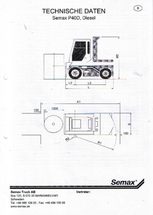 Chariot Élévateur Télescopique Semax P 40 L-D