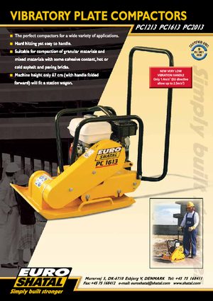 Plaques vibrantes unidirectionnelles Shatal PC 2013