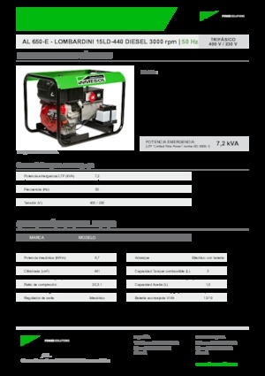 Groupes électrogènes à diesel INMESOL AL 650-E