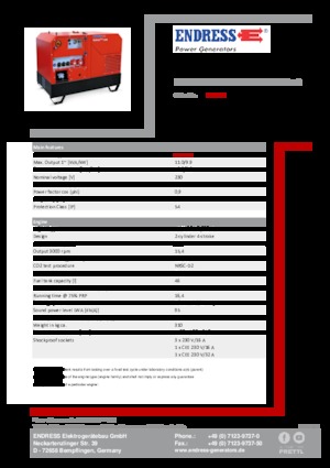 Groupes électrogènes à diesel Endress ESE 1008 HG ES DI ISO DUPLEX Silent Plus