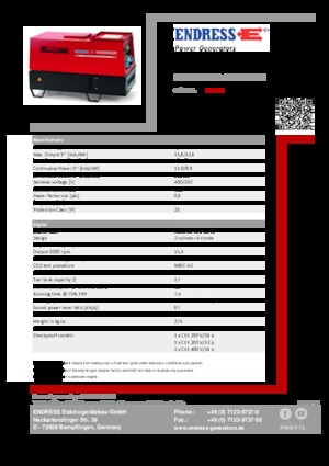 Groupes électrogènes à diesel Endress ESE 1204 DHS-GT ES ISO DI