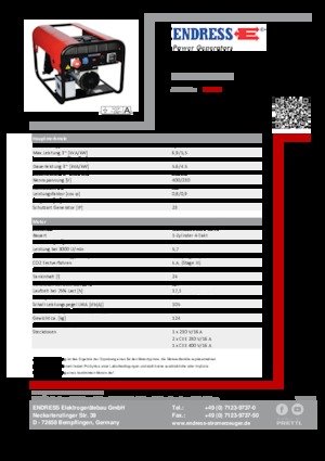 Groupes électrogènes à diesel Endress ESE 604 DYS ES DI