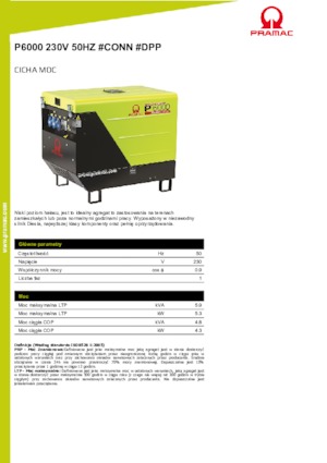 Groupes électrogènes à diesel PRAMAC Lifter P 6000 TYA