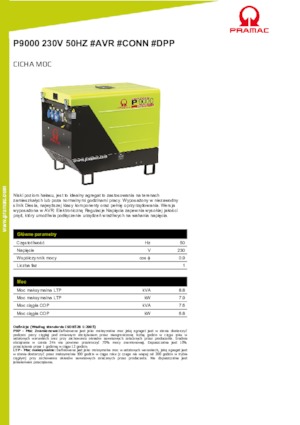 Groupes électrogènes à diesel PRAMAC Lifter P 9000