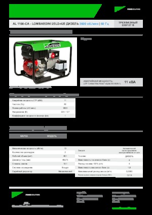 Groupes électrogènes à diesel INMESOL AL 1100-CA