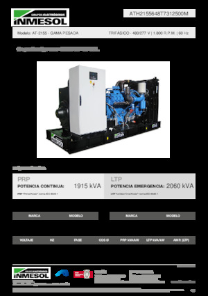 Groupes électrogènes à diesel INMESOL AT-2155