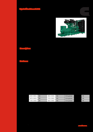 Groupes électrogènes à diesel Cummins C2000D5B