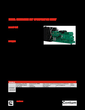 Groupes électrogènes à diesel Cummins C3000D6EB